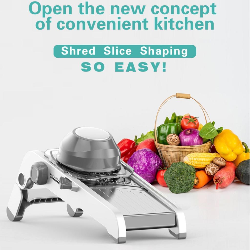 New Multifunctional Stainless Steel Vegetable Cutter Kitchen Shredding Artifact Wipe Grater Slicer Potato Shredder