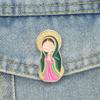 Our Lady of Guadalupe Enamel Pins Cute Cartoon Mexican Virgin Mary Brooch Lapel Badge Jewelry Accessory Gifts For Friends