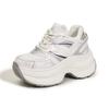 Mesh platform dad shoes women's spring new fashionable versatile breathable casual sports shoes inner height increase women's shoes