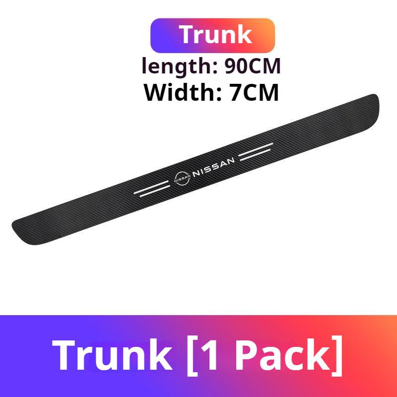Carbon Fiber Car Door Sill Protector Trunk Guard Bumper Sticker For Nissan Rogue Pathfinder X-Trail GTR Note Qashqai Juke Patrol