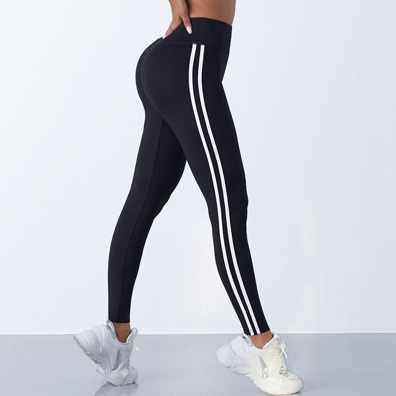 

Женские брюки с девятью точками, подтягивающие ягодицы, леггинсы для йоги, тонкие узкие спортивные брюки для фитнеса с высокой талией, брюки для контроля живота