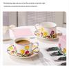 Tulip Ceramic Coffee Cup & Saucer Gift Set