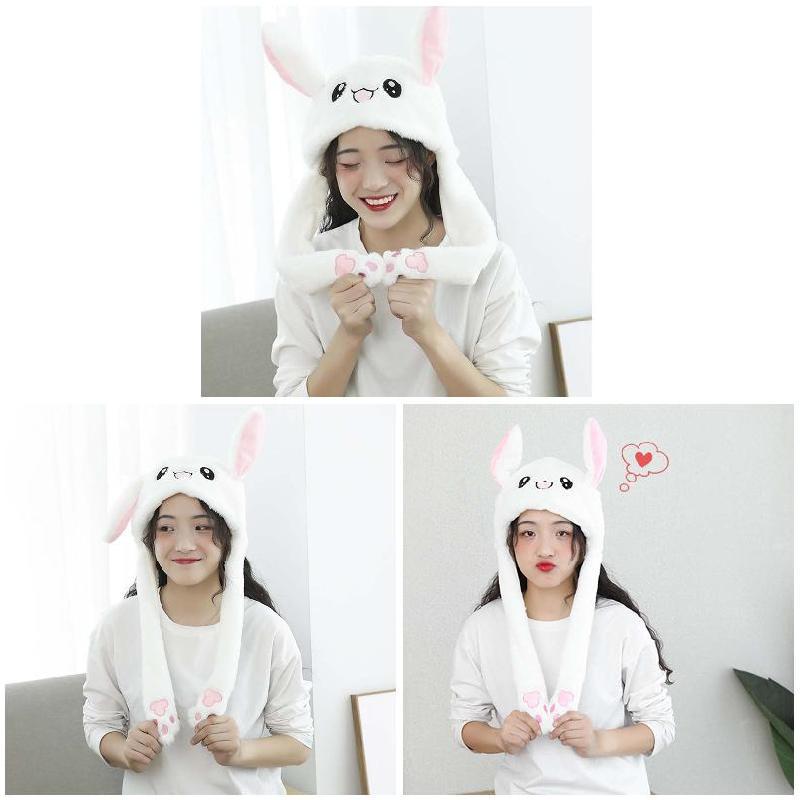 Buy Pinching Cute Dance Flashing Ear Toy Pop-up Plush Rabbit Vocal Hat ...
