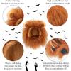 Cat Halloween Costumes - Lion Mane Wig for Cats & Puppies, Adjustable Pet Cosplay Apparel Kitten Outfits for Halloween Christmas Cat Birthday Party