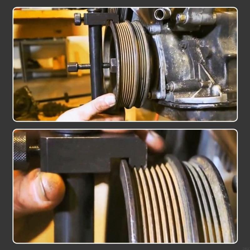 28GC Engine Crankshaft Pulley Remover Crankshaft Pulley Puller Tool with Wrench