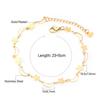 LUXUKISSKIDS Moon With Star Cute Anklet Bracelet For Women Fashion 2025 Gold Plated Summer Beach Ankle Bracelet Jewelry Bijoux