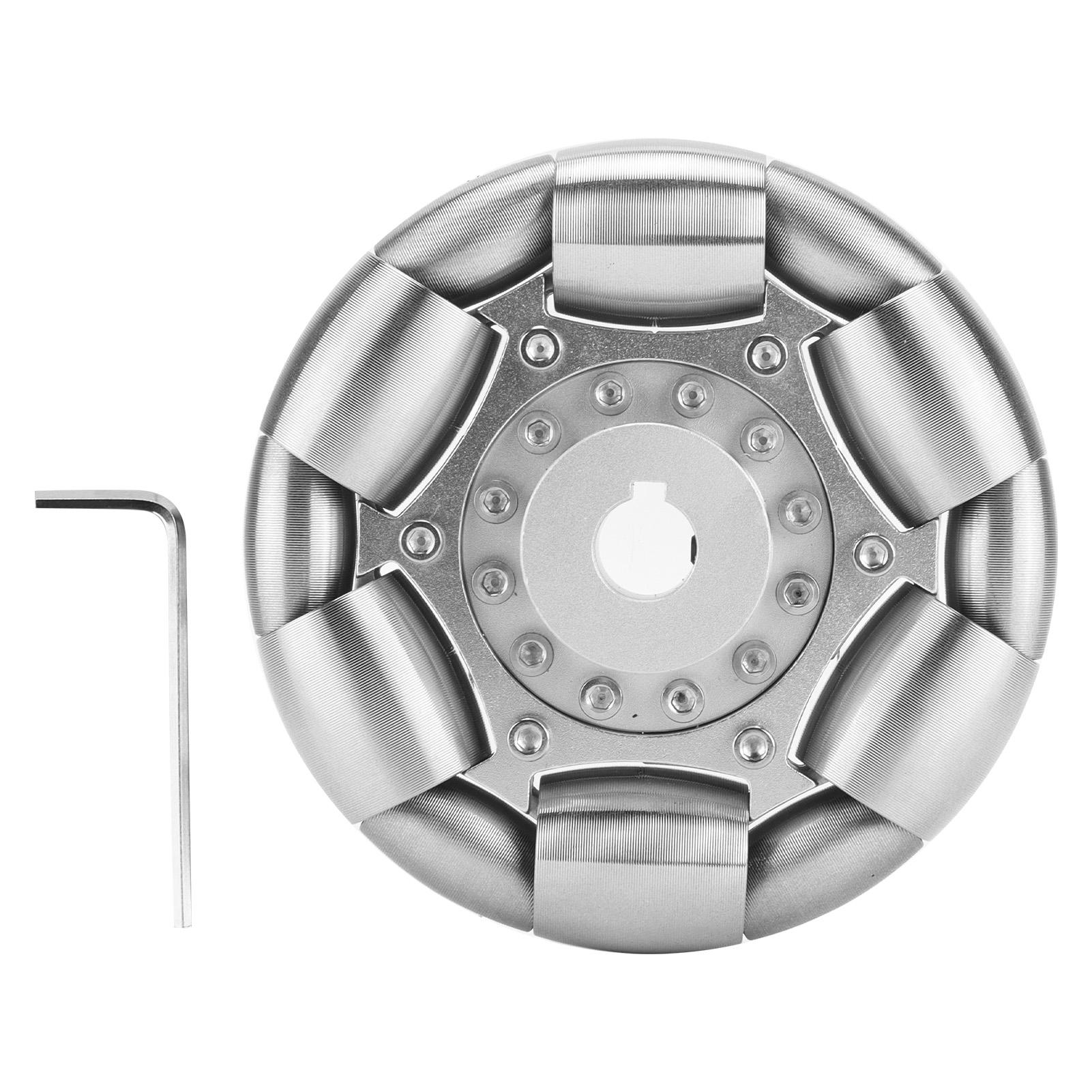 

100mm Durable Stainless Steel Rollers Omni Wheels for Ball Balance Ballbot 14183
