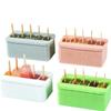 Multifunctional Silicone Ice Cube Tray DIY Freeze Ice Box Durable Ice Cream Maker  Household