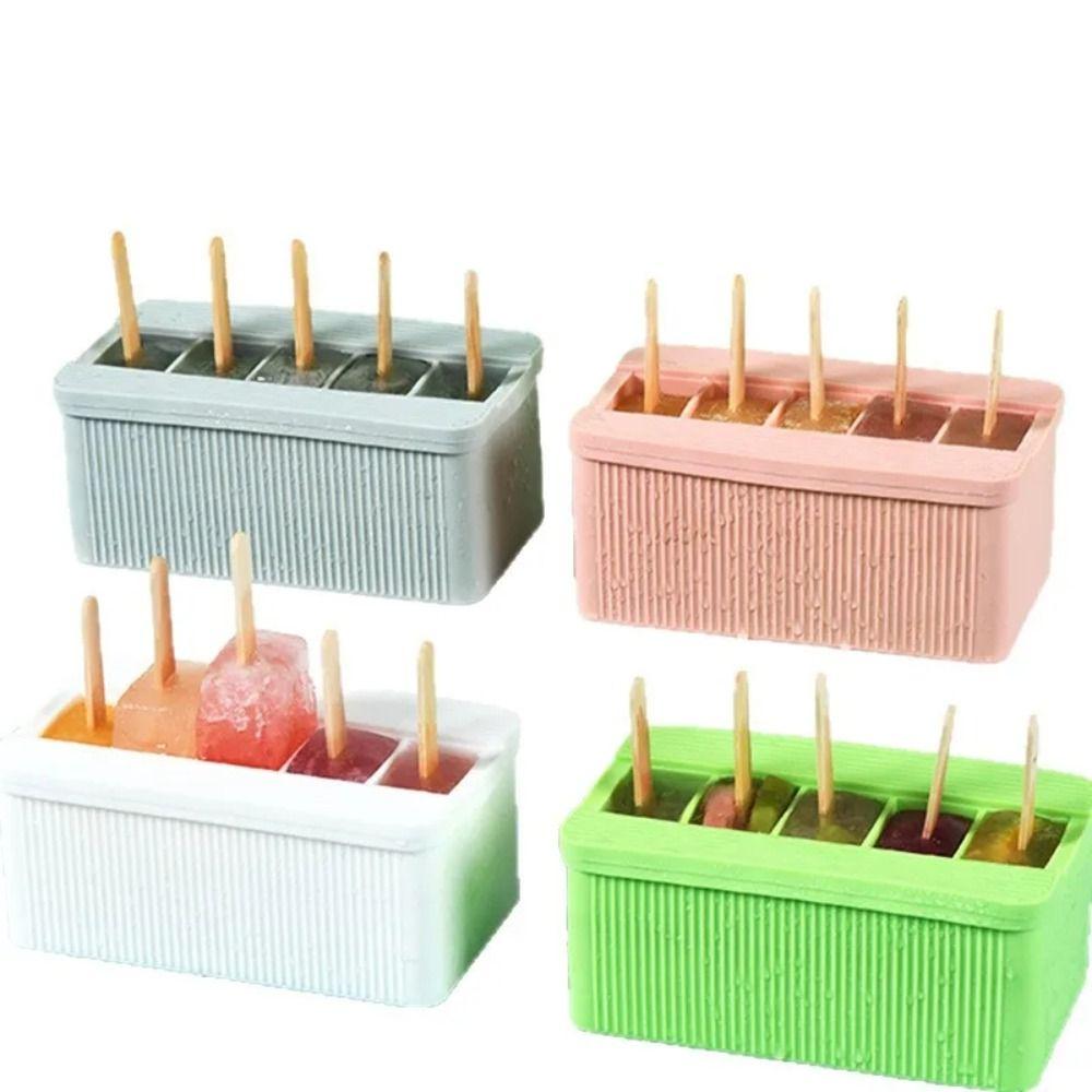Multifunctional Silicone Ice Cube Tray DIY Freeze Ice Box Durable Ice Cream Maker  Household