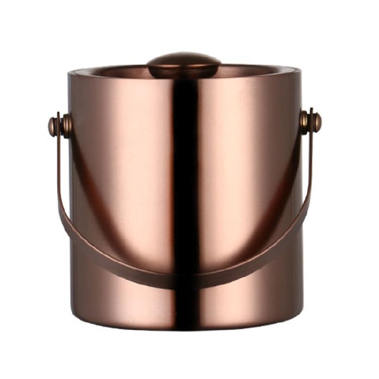 3 Liter Double Thermal Insulation Nordic Bar KTV Stainless Steel Ice Bucket