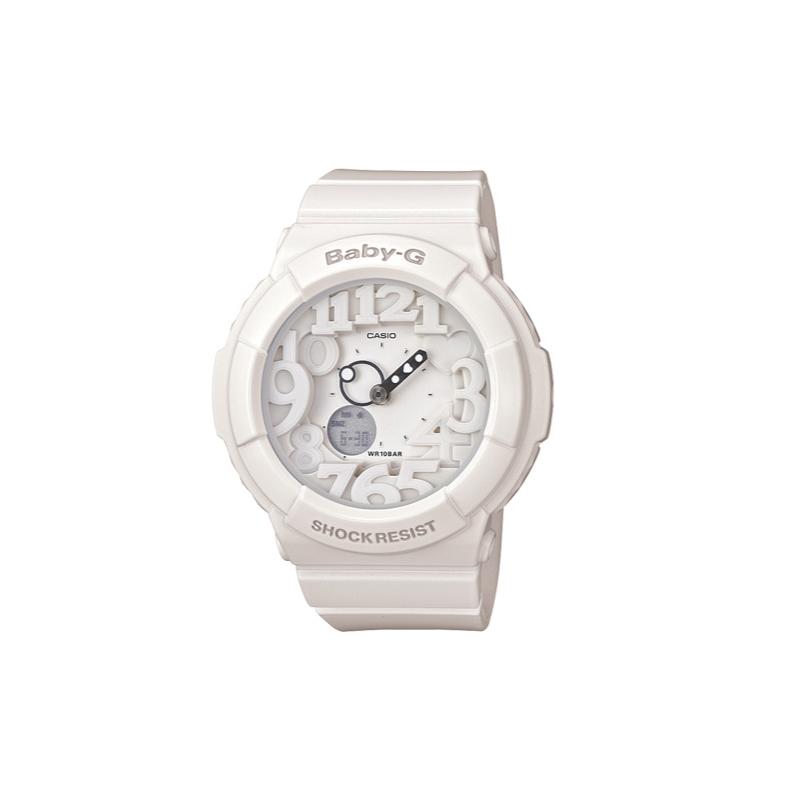 

Casio BABY-G theme series, neon backlight 3D three-dimensional time characters, trendy and energetic street classic hands, dual display, BGA-131-7B белый