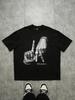 2026 Summer New Style Unisexs Pure Cotton Tshirt with Simple Gesture Print Street Casual Fashion Comfortable and Soft