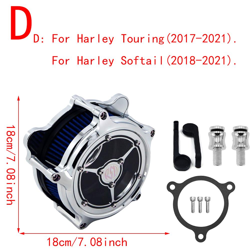 RSD Clarity Air Cleaner Intake Filter Chrome For Harley Sportster Iron 883 1200 Dyna Softail FXSTC Fat Bob Touring FLHT FLHTC