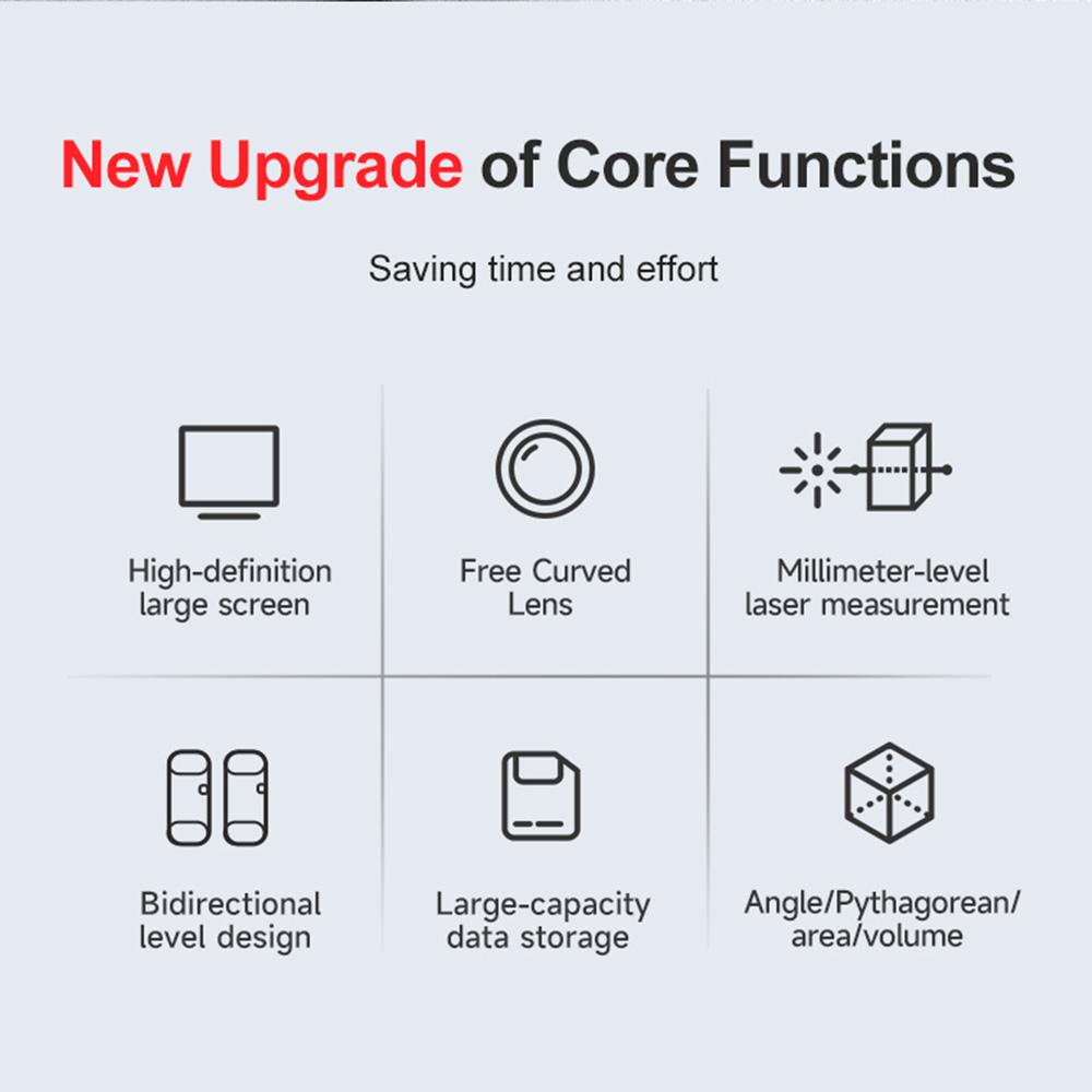 NOYAFA NF270 Laser Rangefinder 70m229ft Digital Laser Distance Meter Mftinft+in Range Finder