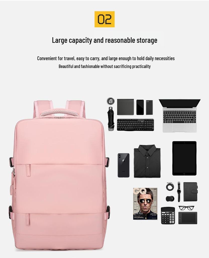 Men's Large Capacity Waterproof Travel Backpack for Laptops