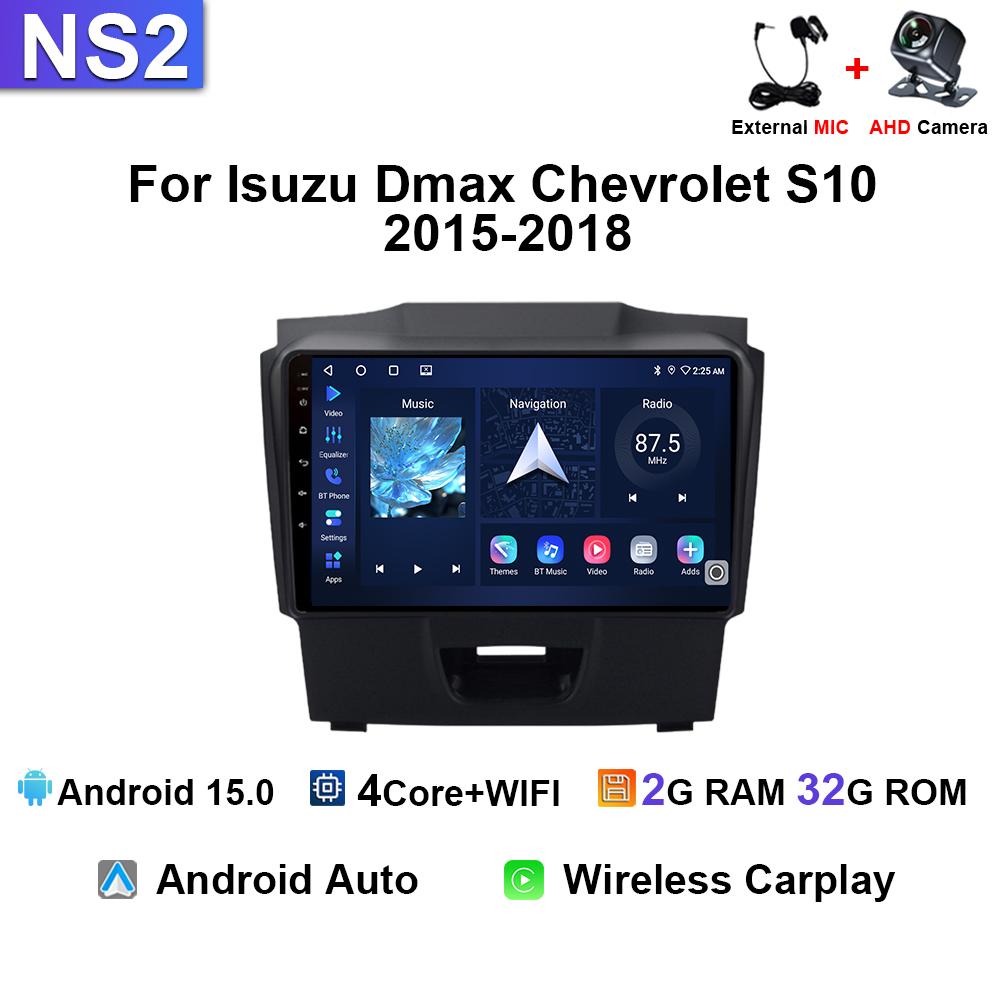 Car Radio  For Isuzu D-MAX DMAX Chevrolet S10 2015 - 2018 Android15 Autoradio Multimedia Player  Wireless Carplay Navigation GPS  YL5