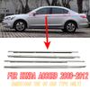 4Pcs Car Side Window Weatherstrip Sealing Trims Chrome Glass Sealant Strip Weather Strip For American US Honda Accord 2008-2012