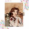 Disney Diamond Painting 5D DIY Beauty and the Beast Diamond Painting Art Diamond Painting Kit Adult/Beginner Gift Idea Home Decor