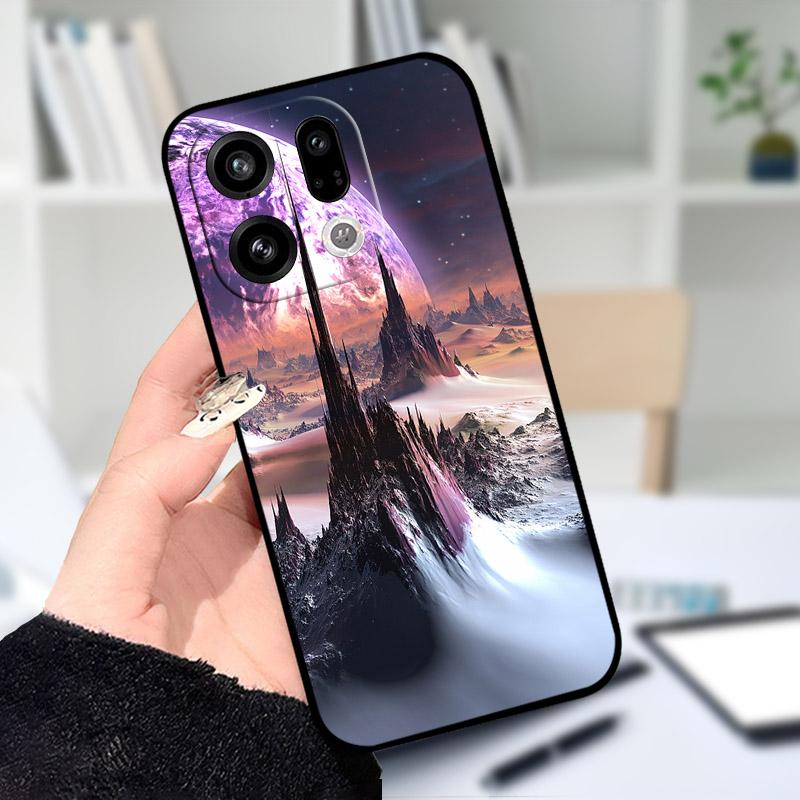 Für OPPO Find X9 X9Pro Hülle Weiches Silikon Schwarzes TPU Schutz-Rückseite Für OPPO FindX9 X 9Pro Handyhülle Stoßfester Stoßfänger