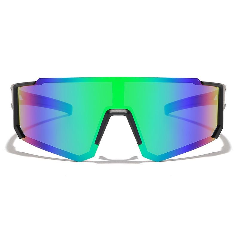 New outdoor cycling glasses, one-piece bicycle windshield sunglasses, European and American sports sunglasses
