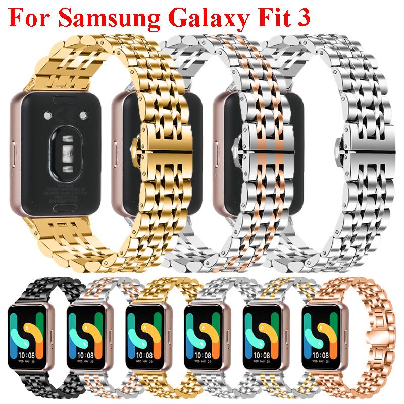 

Для Samsung Galaxy Fit3 Браслет із нержавіючої сталі для Galaxy Fit 3 SMR390 Змінний браслет Металевий ремінь Аксесуари Пояс For Galaxy Fit3