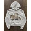Casual Oversized Hoodie With Animal Print Streetwear Style Teens Young Adults Loose Fit Long Sleeve Pullover