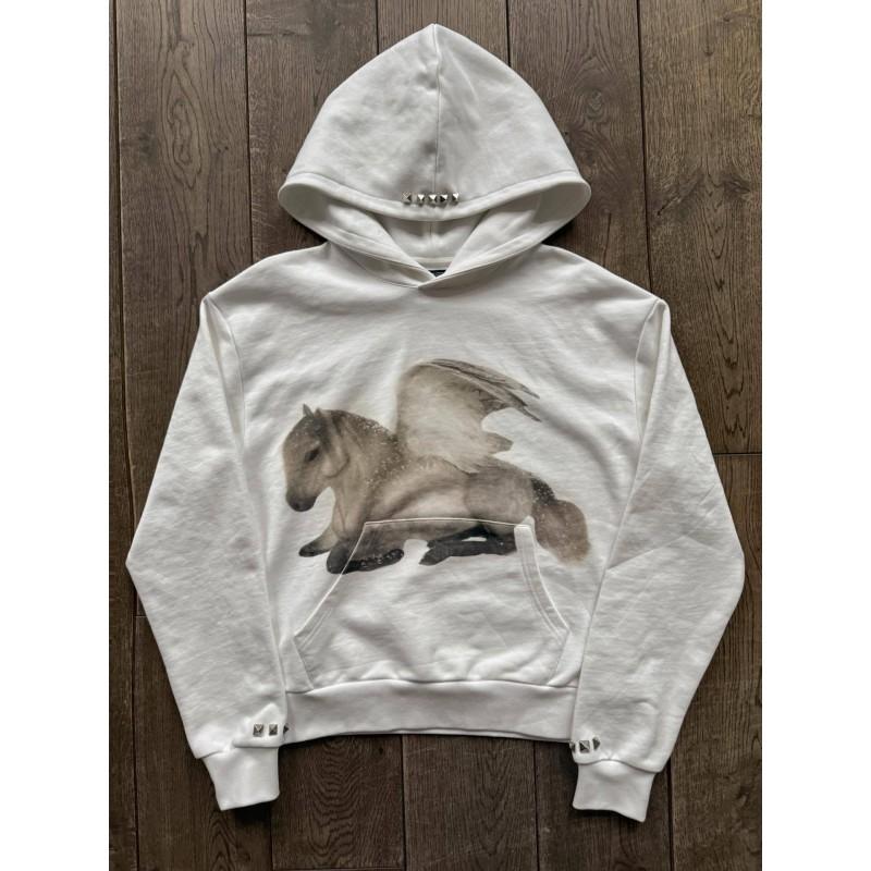 Casual Oversized Hoodie With Animal Print Streetwear Style Teens Young Adults Loose Fit Long Sleeve Pullover