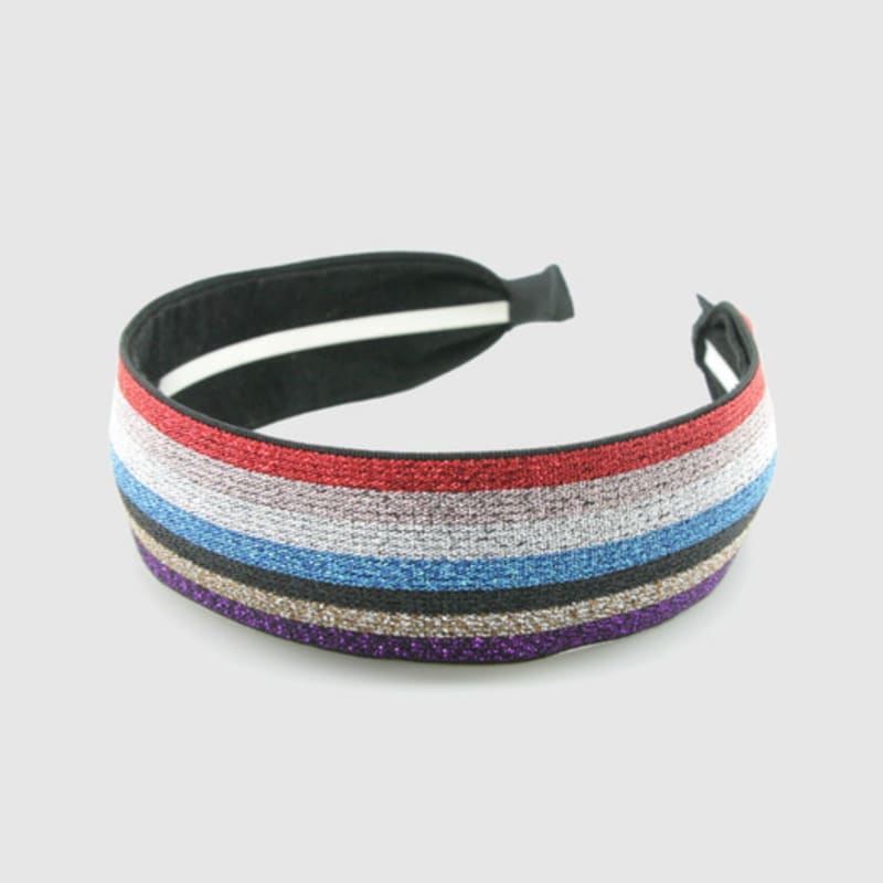 LALA Twinkle Stripe Hairband P-Red
