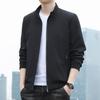 Herren Herbst Stehkragen Jacke: Lockere Passform, Lässige Oberbekleidung für reife & ältere Menschen