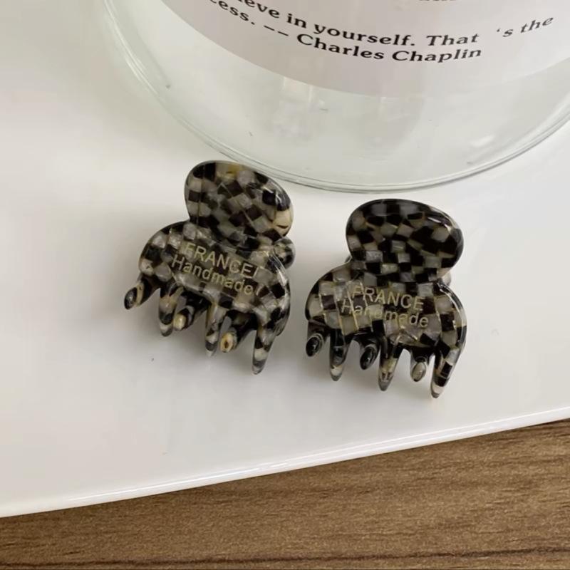 2 Pièces/Paire Mini 2cm Acétate Petites Pinces à Cheveux Épingles Latérales Acétate Crabs à Cheveux pour Filles Barrette Mignonne Clips Accessoires Cheveux Femmes