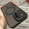 Matte Magnetic Translucent Shockproof Case For iPhone 17 16 15 14 13 12 11 Pro Max For Magsafe Wireless Charge Cover
