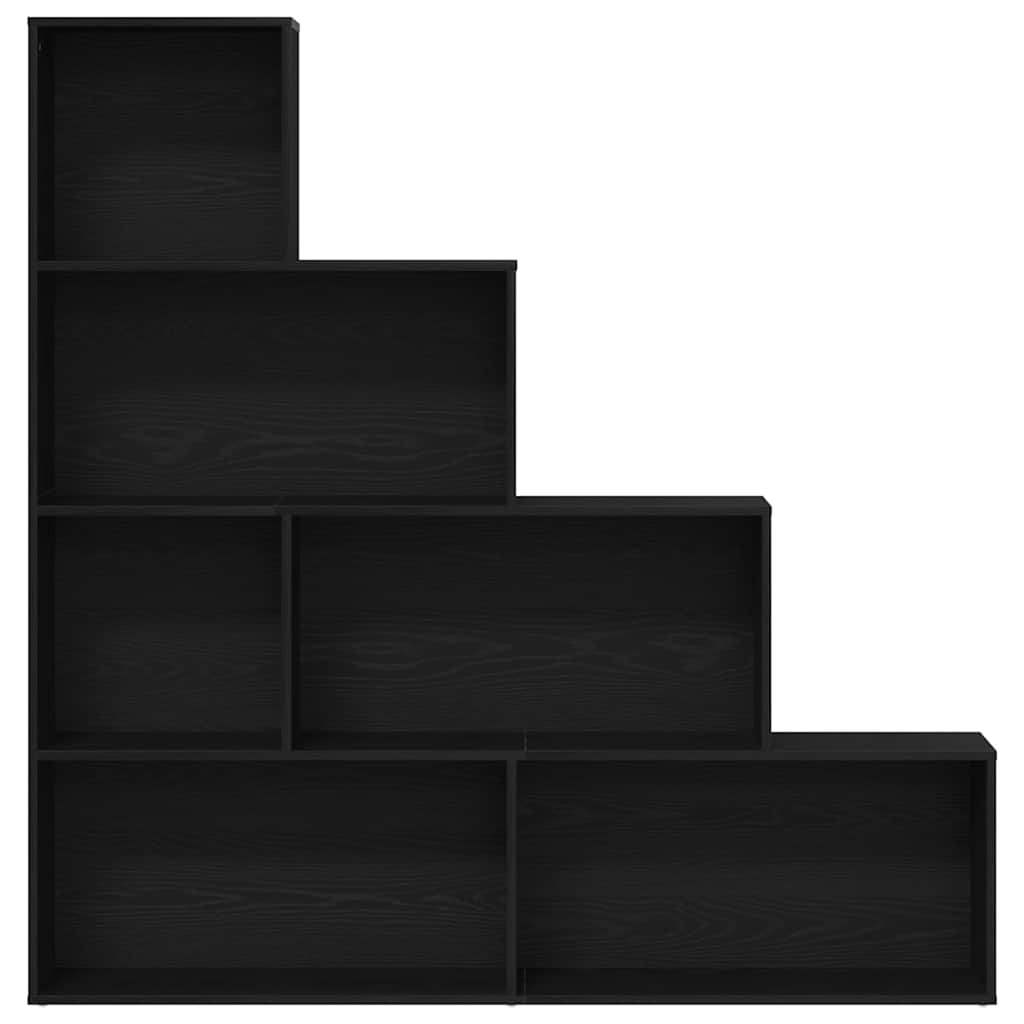 Bookshelf Black Oak Effect 155 x 24 x 160 cm