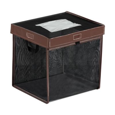 OFFO Trash Can with Garbage for Easy Ideal for Collection Crow-Proof Net, Weatherproof, Foldable, Ultra-Lightweight, Storage, Door-to-Door (79L,