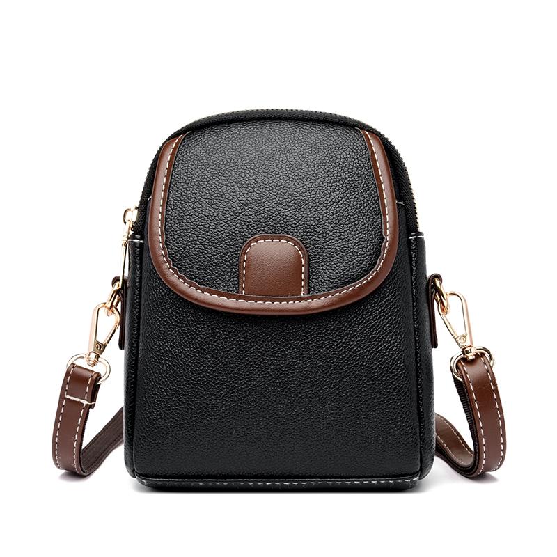 Mini Square Bags Bag Versatile Crossbody Shoulder Bag Casual Trendy Leather Bag Cellphone Bag for Women
