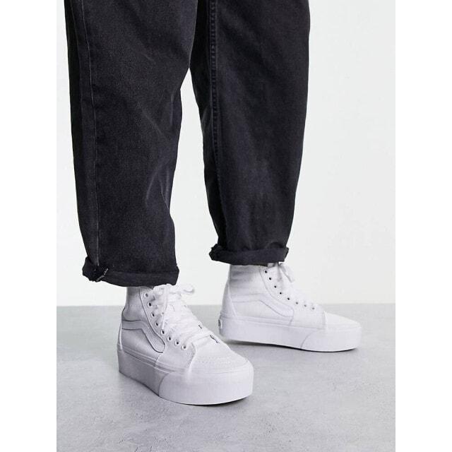 

Белые зауженные кроссовки Vans SK8-Hi Stackform