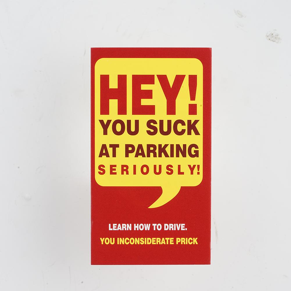 Funny Parking Violation Tickets ,Bad Parking Cards You Parked Like an,Parking Learn How To Park Cards Set
