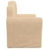 Kids  Sleeper Sofa 2 Seater Cream Soft Plush