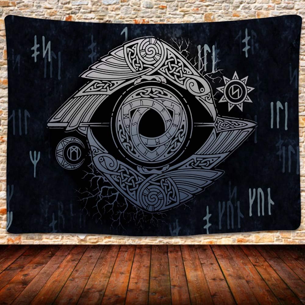 Tapestry Viking Art Ravens Odin Raven 75x100
