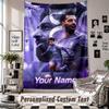 Op maat Gemaakt Wandkleed, Mohamed Salah Gepersonaliseerde Naam Tekst Huis Wanddecoratie