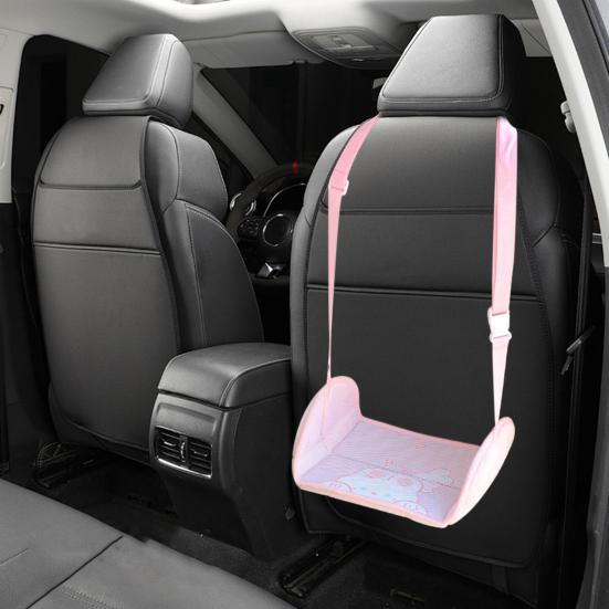 Airplane Foot Hammock Cartoon Pattern Ergonomic Design Adjustable Simple Installation Foot Rest