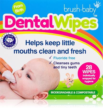 

Зубные салфетки Brush Baby DentalWipes TU прозрачный