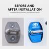 4pcs Car Door Lock Cover Protection Case  For Toyota GRsport Crown Hilux Aygo Yaris Corolla Rav4 CHR Auris Cruiser Sticker