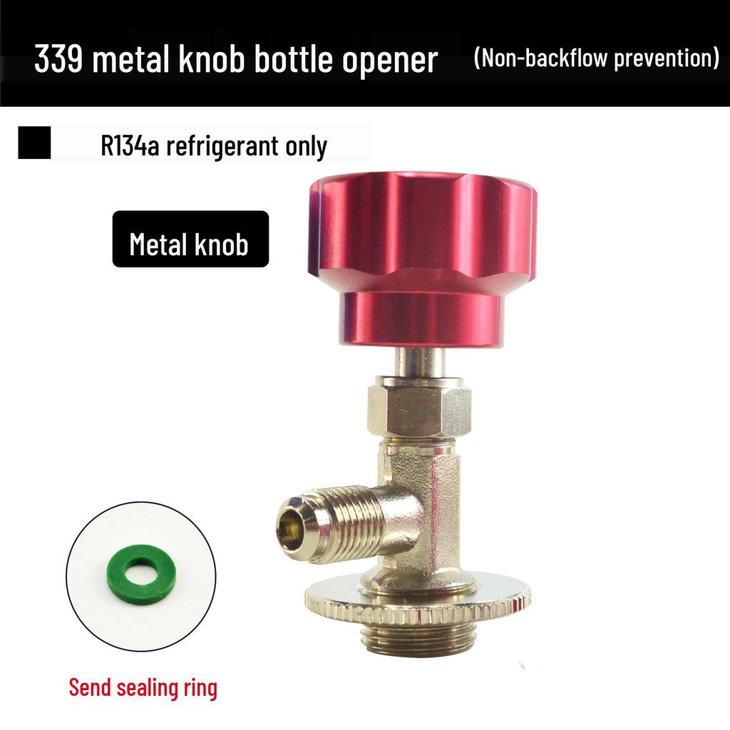 Car AC Refrigerant Charging Adapter Hose & Manifold Gauge Tool Set