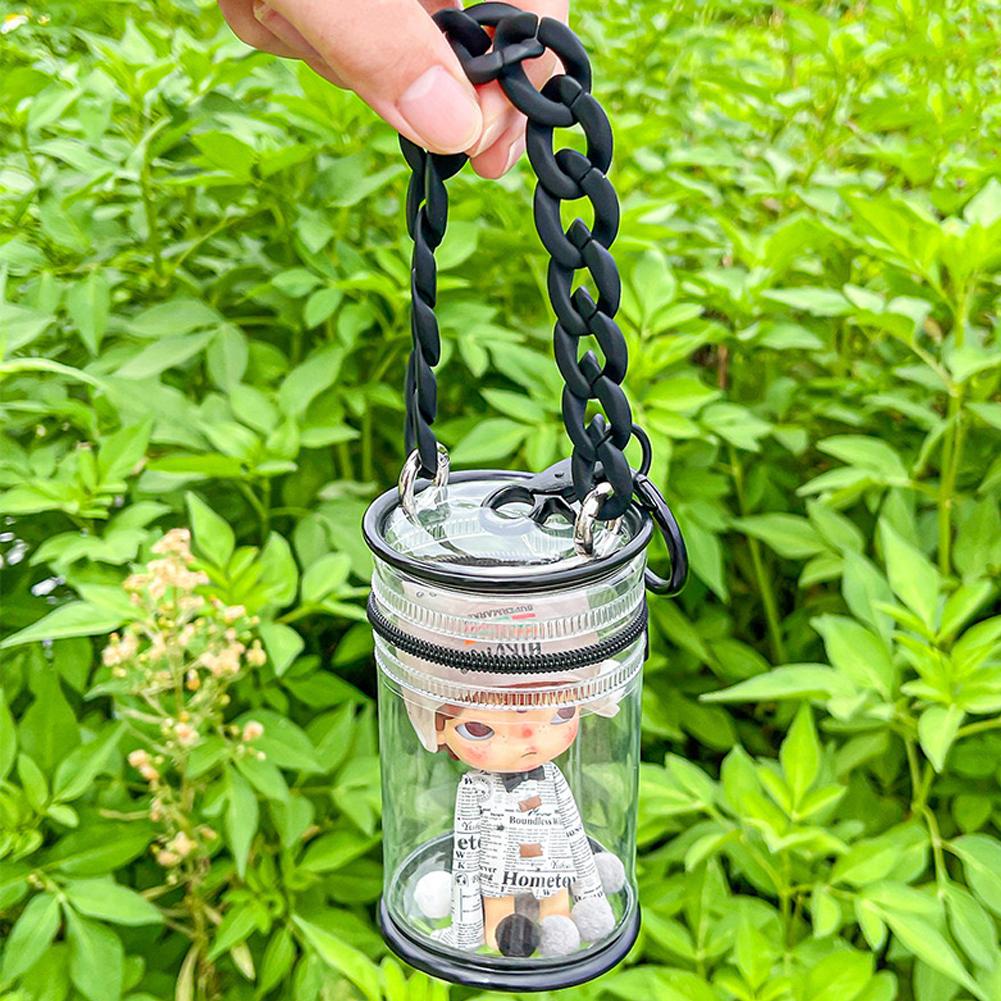 Creative Thicken Transparent Bag for Doll Display Storage Bag Mystery Doll Protection Case Mystery Toy Storage Boxes for Doll Toy Zipper Pouch