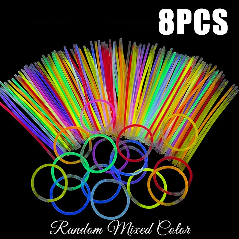 

8/16/24/32PCS Luminous Sticks Assorted Colors Party Light Glow Stick Festival Classroom DIY Decorations School Rewards Gifts ZYF