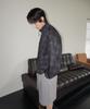 Mood Inside Shadow Check Windbreaker_Green