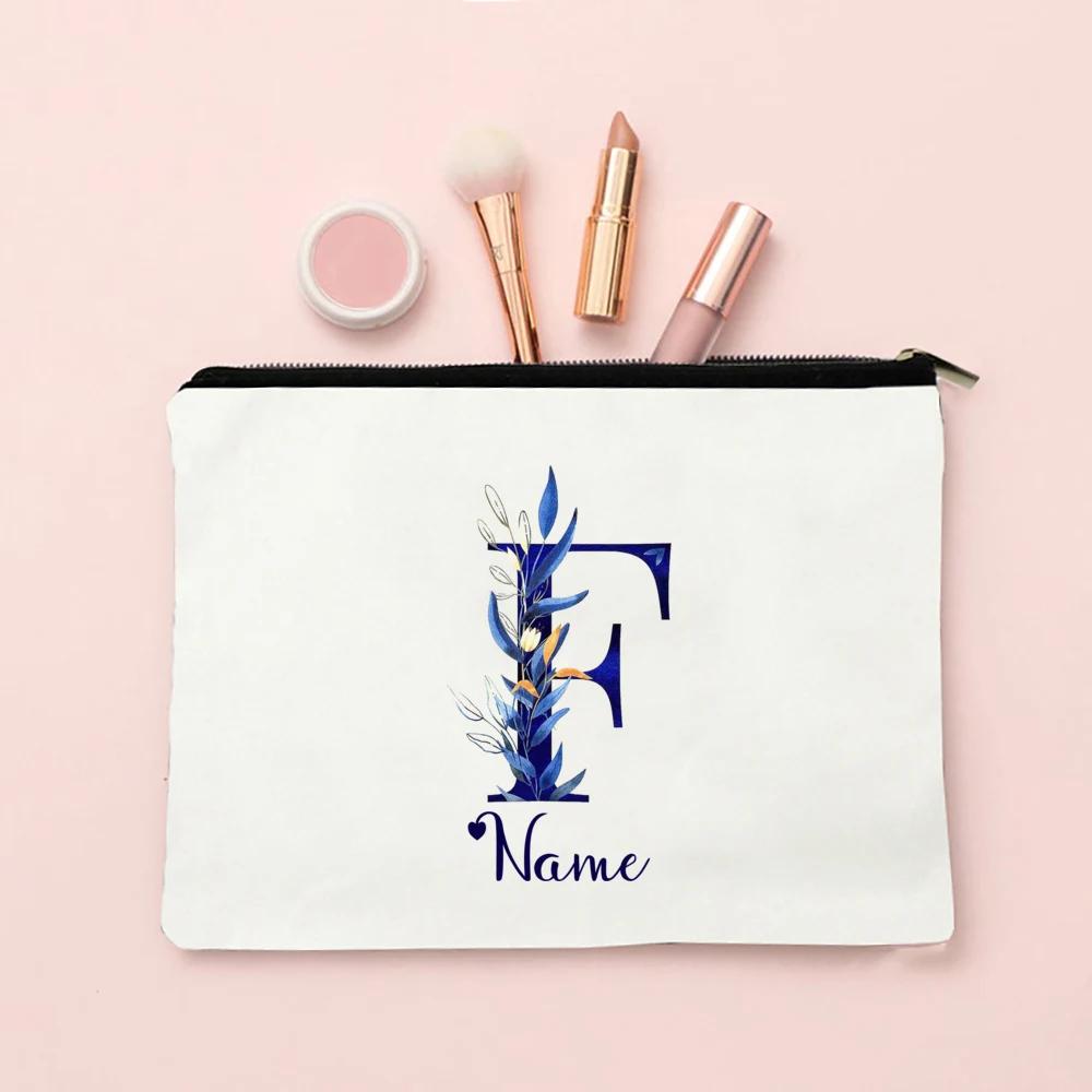 Makeup Bag Personalized Bridesmaid Wedding Makeup Box Gift Female Organizer Travel Toilet Wash Wallet