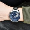 BENYAR Sport Watch Men Top Brand Luxury Blue Quartz Male Chronograph Clock Military Waterproof Stainless Steel Wristwatch 5120