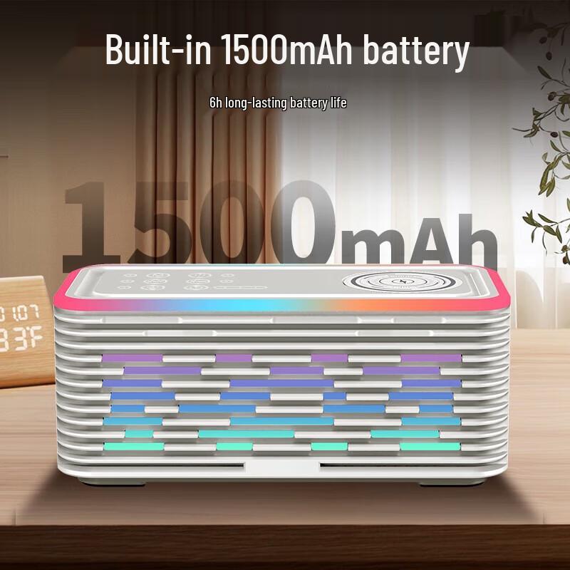 Newmine K9 Multi-functional Bluetooth Speaker with Wireless Charger & Night Light