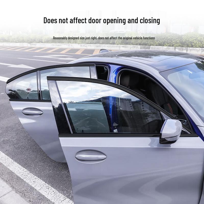 Black Window Trim & Door Frame Strip for BMW 3, 5 Series, X3, X5, X6 - Decorative Black Warrior Edition.